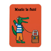 Cooles Krokodil Musik Magnet (Vertikal)