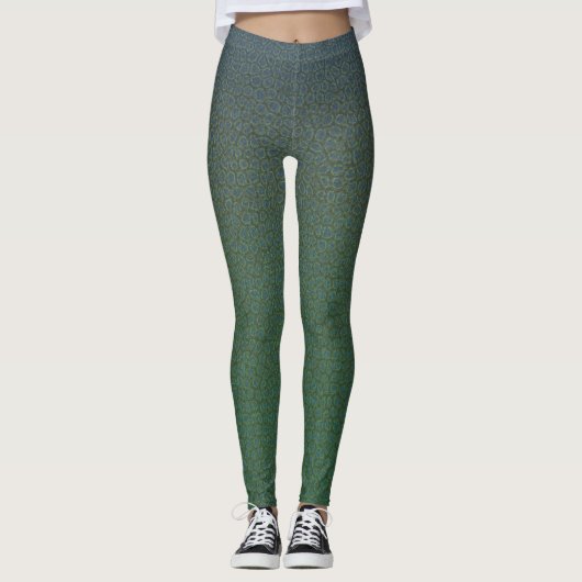 Cooles Krokodil Spaß Einzigartiges Muster Kunst Leggings (Vorderseite)