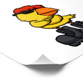 Cooles Küken mit Sonnenbrille | Farbe wählen Fotodruck (Ecke)