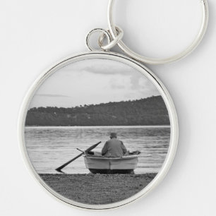 Cooles Kulturleben Foto der ägäischen Fischer Schlüsselanhänger