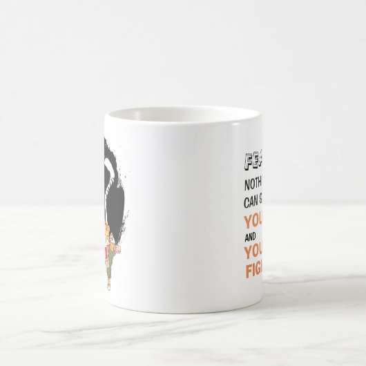 Cooles Kung Fu Tiger Furchtloses inspirierendes Zi Kaffeetasse (Mittel)