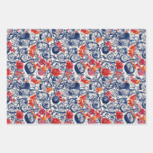 Cooles Künstlerisches Farbradskizze Wasserfarbiges Geschenkpapier Set (Vorderseite 2)