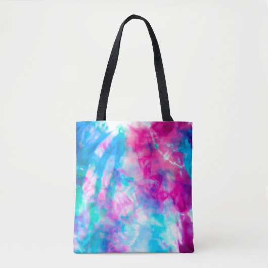 Cooles Künstlerisches Girl Lila Pink Blue Gefärbte Tasche (Vorderseite)