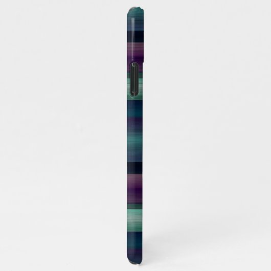 Cooles, künstlerisches Wasserfarbenmuster Streifen iPhone Hülle (Rechte Seite)