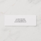 Cooles Kupferstreifen-Holz Mini Visitenkarte (Rückseite)