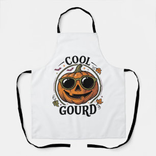 Cooles Kürbis-Shirt Vintage Halloween-Sonnenbrille Schürze