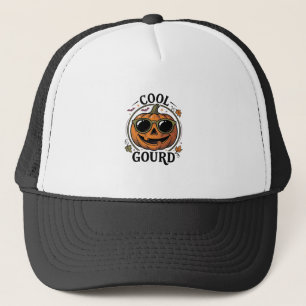 Cooles Kürbis-Shirt Vintage Halloween-Sonnenbrille Truckerkappe