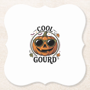 Cooles Kürbis-Shirt Vintage-Halloween-Sonnenbrille Untersetzer