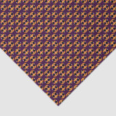 Cooles Kürbisgestänge Retro Katzenbrille Muster Seidenpapier (Ausschnitt)