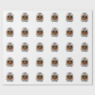 Cooles Kürbisshirt Vintage Halloween-Sonnenbrille  Geschenkpapier