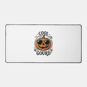 Cooles Kürbisshirt Vintage Halloween-Sonnenbrille Schreibtischunterlage
