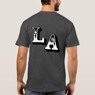 •°♥§Cooles LA-Logo Stylisches Casual Dunkles T-Shi T-Shirt