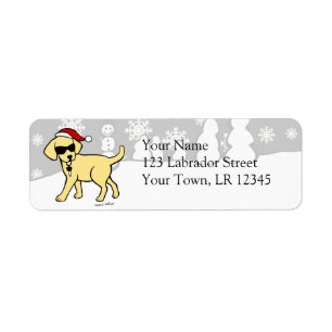 Cooles Labrador-Cartoon-Weihnachten