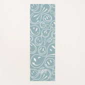 Cooles Lächeln Gesicht Melting Lächeln Muster Dust Yogamatte (Vorderseite)