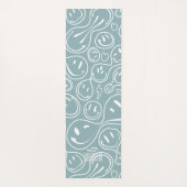 Cooles Lächeln Gesicht Melting Lächeln Muster Dust Yogamatte (Rückseite)