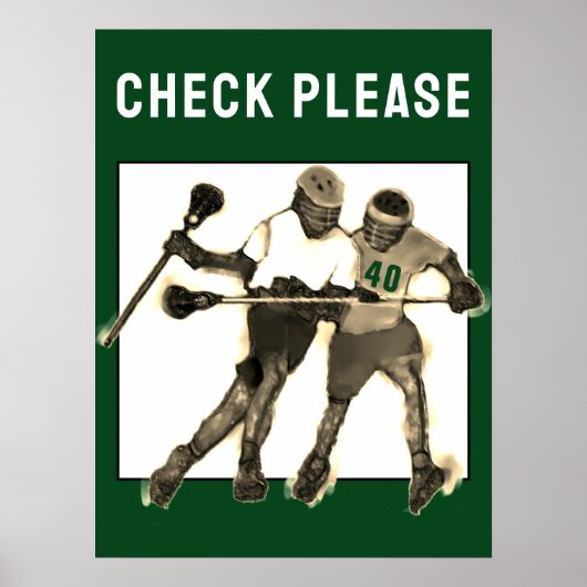 Cooles Lacrosse Poster (Vorne)