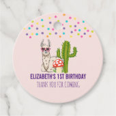 Cooles Lama in Herz-geformt Sonnenbrille Geburtsta Geschenkanhänger (Vorderseite)