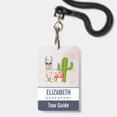 Cooles Lamm in Herz-Shaped-Sonnenbrille Ausweis (Vorderseite mit Lanyard)