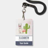 Cooles Lamm in Herz-Shaped-Sonnenbrille Ausweis (Rückseite mit Lanyard)