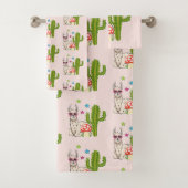 Cooles Lamm in Herz-Shaped-Sonnenbrille Badhandtuch Set (Insitu)