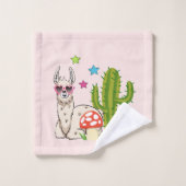 Cooles Lamm in Herz-Shaped-Sonnenbrille Badhandtuch Set (Waschlappen)