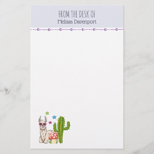 Cooles Lamm in Herz-Shaped-Sonnenbrille Briefpapier (Vorderseite)