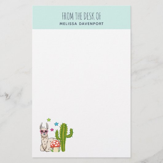 Cooles Lamm in Herz-Shaped-Sonnenbrille Briefpapier (Vorderseite)