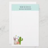 Cooles Lamm in Herz-Shaped-Sonnenbrille Briefpapier (Vorne/Hinten)