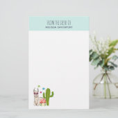 Cooles Lamm in Herz-Shaped-Sonnenbrille Briefpapier (Stehend Vorderseite)