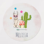 Cooles Lamm in Herz-Shaped-Sonnenbrille Etiketten (Design 2)