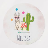 Cooles Lamm in Herz-Shaped-Sonnenbrille Etiketten (Design 1)