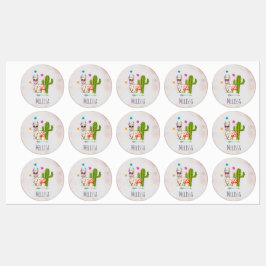 Cooles Lamm in Herz-Shaped-Sonnenbrille Etiketten