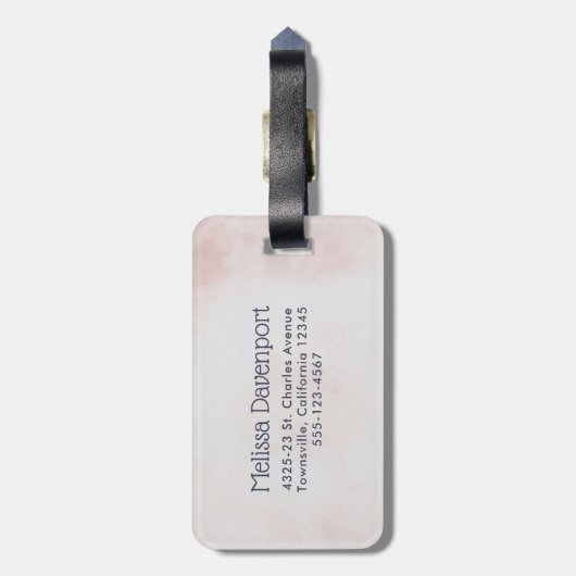 Cooles Lamm in Herz-Shaped-Sonnenbrille Gepäckanhänger (Rückseite vertikal)