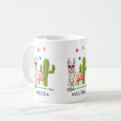 Cooles Lamm in Herz-Shaped-Sonnenbrille Kaffeetasse (Vorderseite Links)