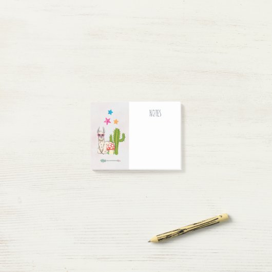 Cooles Lamm in Herz-Shaped-Sonnenbrille Post-it Klebezettel (Auf Schreibtisch)