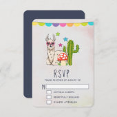 Cooles Lamm in Herz-Shaped-Sonnenbrille RSVP Karte (Vorne/Hinten)