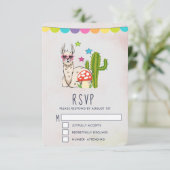 Cooles Lamm in Herz-Shaped-Sonnenbrille RSVP Karte (Stehend Vorderseite)