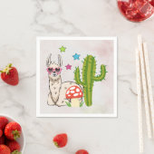 Cooles Lamm in Herz-Shaped-Sonnenbrille Serviette (Beispiel)