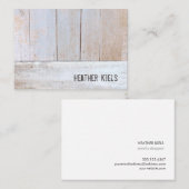 Cooles Land Rustikaler Wald Visitenkarte (Vorne/Hinten)