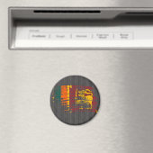 Cooles lankisches Flaggendesign Magnet (In Situ (Geschirrspüler))