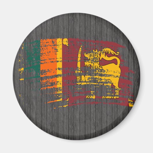 Cooles lankisches Flaggendesign Magnet (Vorne)