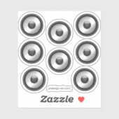 Cooles Lautsprecher-Design Aufkleber (Blatt)