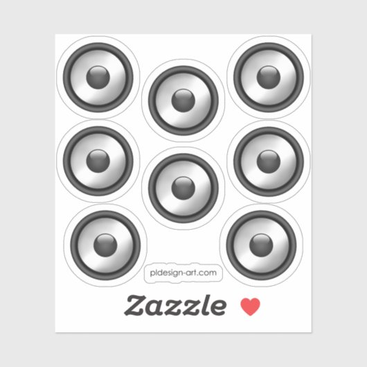 Cooles Lautsprecher-Design Aufkleber (Blatt)