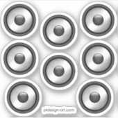 Cooles Lautsprecher-Design Aufkleber (Vorderseite)