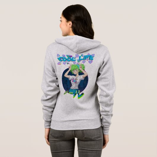 COOLES LEBEN HOODIE (Schwarz voll)