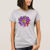 Cooles Leben ist eine schöne Sonnenblume positive T-Shirt (Vorderseite)