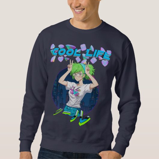 COOLES LEBEN SWEATSHIRT (Vorderseite)