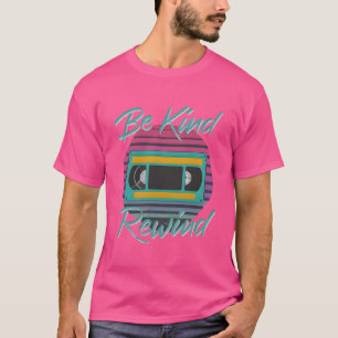 Cooles lebendiges Retro Seien Sie freundlich Rewin T-Shirt