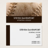 Cooles Leder Baseball alt & abgenutzt (Vorne & Hinten)