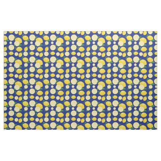 Cooles Lemon-Muster Stoff (Fat Quarter (45,7 x 55,9 cm))